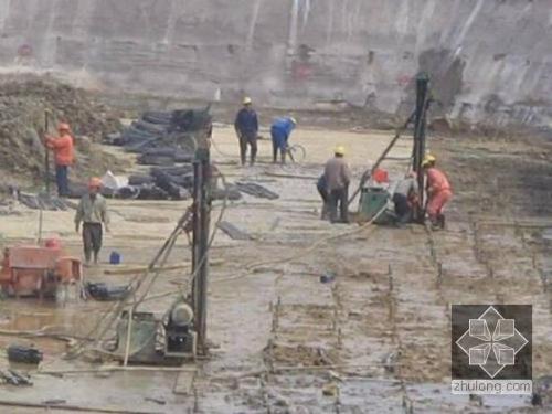 罗山我公司承建北京房山区水池地基注浆加固工程